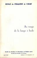 Folklore de l’Aube N°18 - Au temps de la lampe à huile